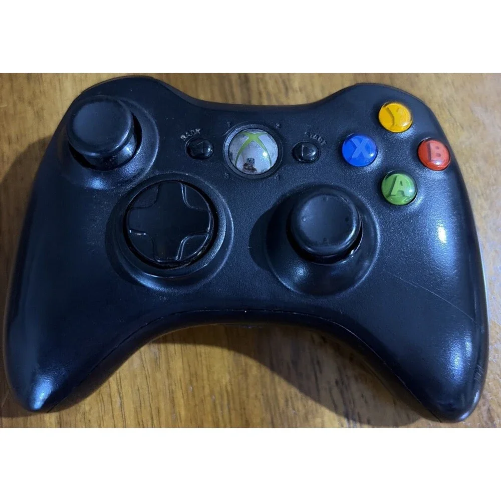 🟩 Xbox 360 Wireless Controller – Original Black Edition 🎮⚡✨